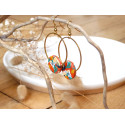 Boucles d'oreilles créole - 630 - Collection Hexa