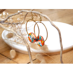 Boucles d'oreilles créole - 630 - Collection Hexa