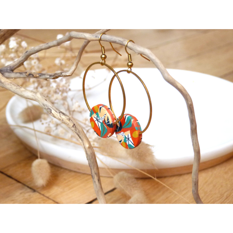 Boucles d'oreilles créole - 630 - Collection Hexa Boucles d'oreilles créole - 630 - Collection Hexa