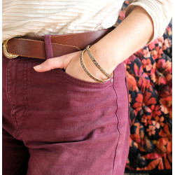 Bracelet jonc fin - 819 - Collection Ecorce