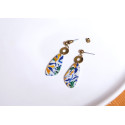 Boucles d'oreilles clous - 802 - Motif Anthemion
