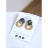 Boucles d'oreilles créole - 820 - Collection Camo