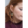 Boucles d'oreilles pendantes - 822 - Collection Camo