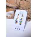 Boucles d'oreilles clous - 802 - Motif Anthemion