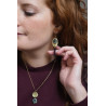 Boucles d'oreilles pendantes - 822 - Collection Camo