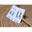 Boucles d'oreilles clous - 802 - Motif Anthemion