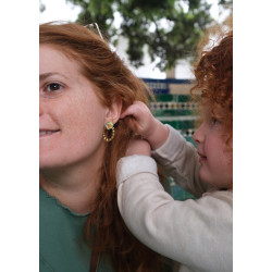 Boucles d'oreilles ondulées - 825 - Collection Aloe