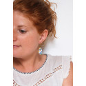Boucles d'oreilles clous - 802 - Motif Anthemion