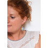 Boucles d'oreilles clous - 802 - Motif Anthemion