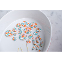 Boucles d'oreilles pendantes - 771 - Collection Opaline