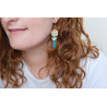 Boucles d'oreilles pendantes - 771 - Collection Opaline