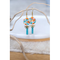 Boucles d'oreilles pendantes - 771 - Collection Opaline