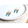 Boucles d'oreilles pendantes - 771 - Collection Opaline