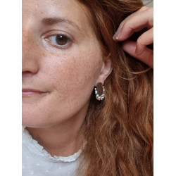 Boucles d'oreilles clou - Collection Ecorce