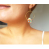 Boucles d'oreilles créole - 630 - Collection Hexa