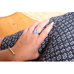 Bague réglable - 801 - Motif Anthemion