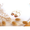 Boucles d'oreilles créole - 630 - Collection Hexa