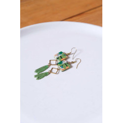 Boucles d'oreilles pendantes - 805 - Motif Adèle