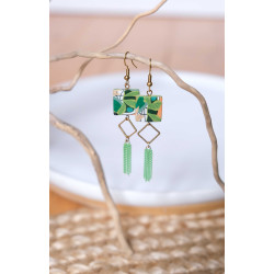 Boucles d'oreilles pendantes - 805 - Motif Adèle