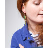 Boucles d'oreilles pendantes - 805 - Motif Adèle