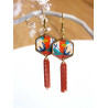 Boucles d'oreilles pendantes - 628 - Collection Hexa