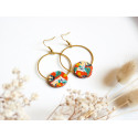 Boucles d'oreilles créole - 630 - Collection Hexa