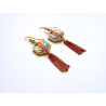 Boucles d'oreilles pendantes - 628 - Collection Hexa