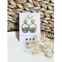 Boucles d'oreilles clous - 762 - Collection Bloma