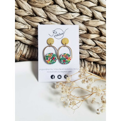 Boucles d'oreilles clous - 762 - Collection Bloma