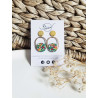 Boucles d'oreilles clous - 762 - Collection Bloma