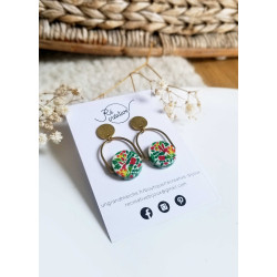 Boucles d'oreilles clous - 762 - Collection Bloma
