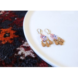 Boucles d'oreilles pendantes - 811 - Collection Marrak