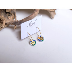 Mini créoles - 800 - Motif Anthemion