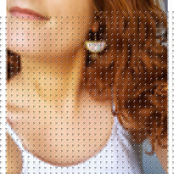 Boucles d'oreilles demi-lune - 598 - Motif Lisalie