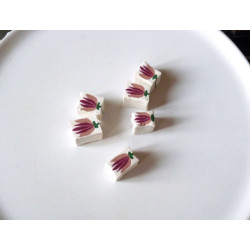 Boucles d'oreilles demi-lune - 598 - Motif Lisalie