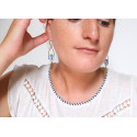 Boucles d'oreilles pendantes - 779 - Collection Anthemion