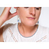 Boucles d'oreilles pendantes - 779 - Collection Anthemion