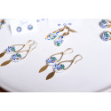 Boucles d'oreilles pendantes - 779 - Collection Anthemion