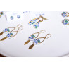 Boucles d'oreilles pendantes - 779 - Collection Anthemion