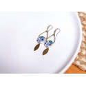 Boucles d'oreilles pendantes - 779 - Collection Anthemion