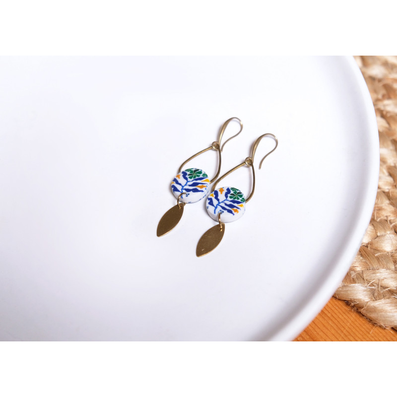 Boucles d'oreilles pendantes - 779 - Collection Anthemion Boucles d'oreilles pendantes - 779 - Collection Anthemion