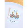 Boucles d'oreilles cercles - 772 - Collection Opaline